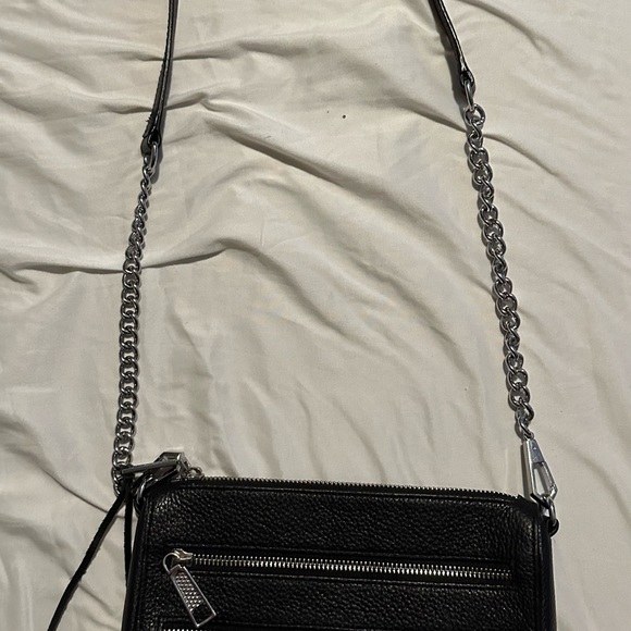 Rebecca Minkoff mini 5-Zip Black Crossbody Bag - Picture 3 of 5